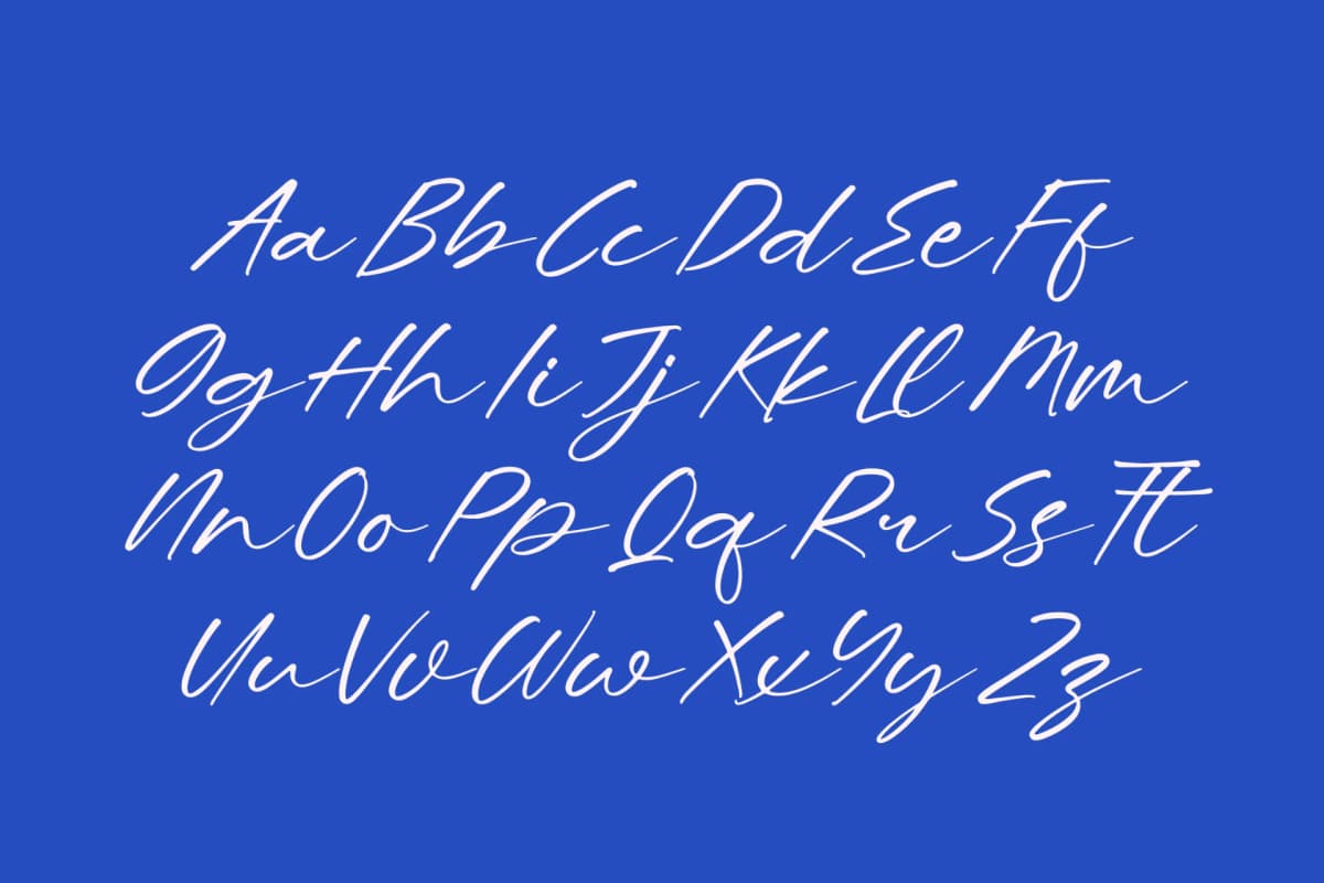 Letters Blushing Touch – Sticky Notes Font font preview 10
