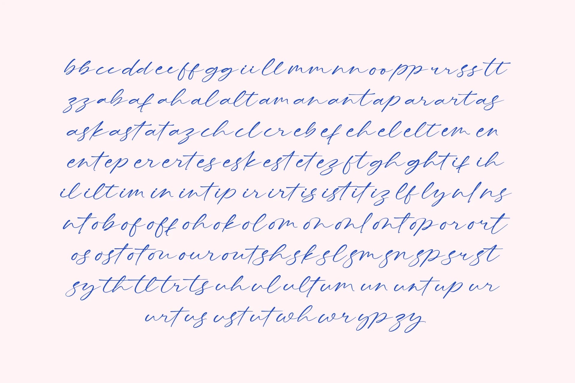 Preview 13 for Letters Blushing Touch – Sticky Notes Font
