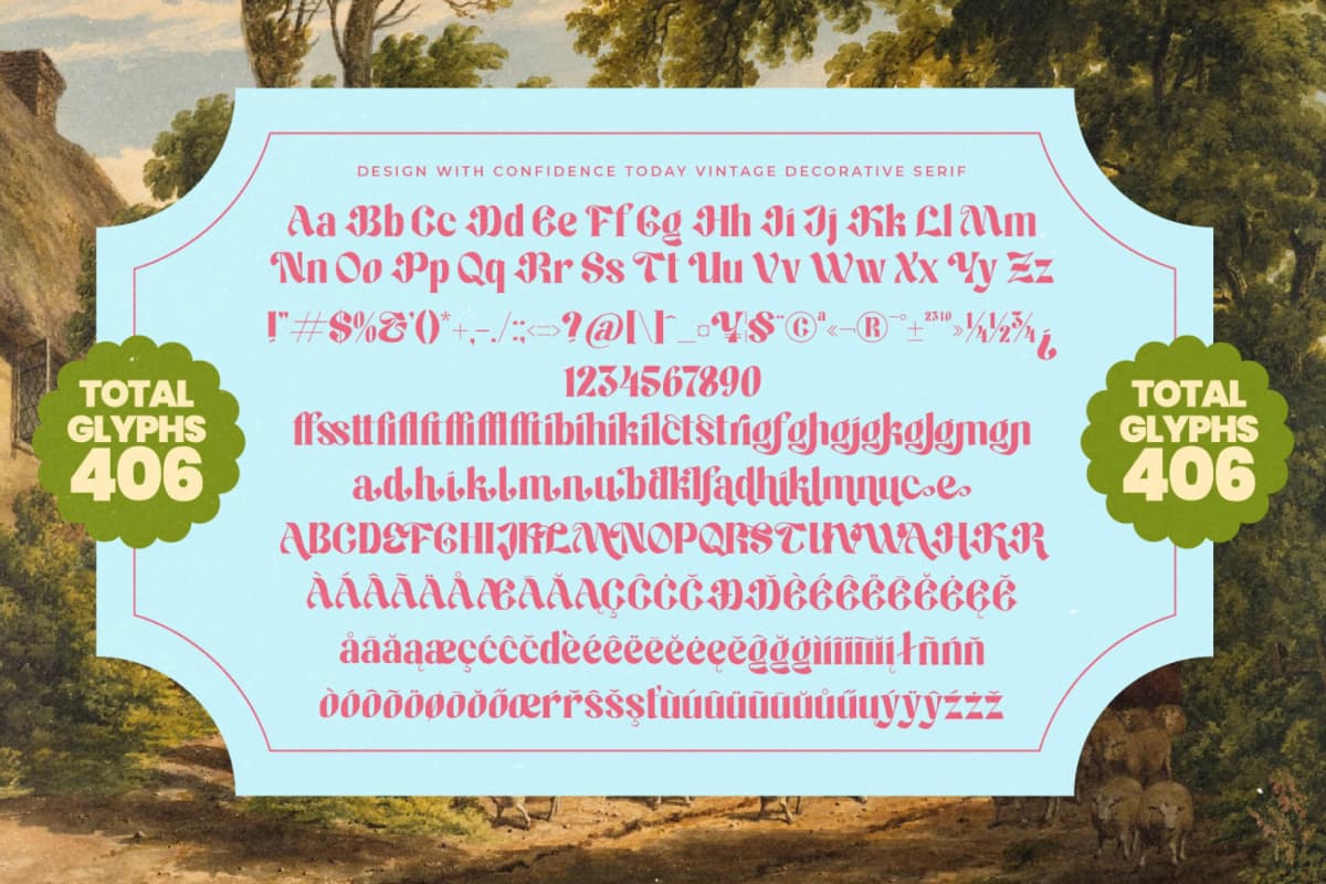 Maker Today - Modern Retro Serif Display Font font preview 15