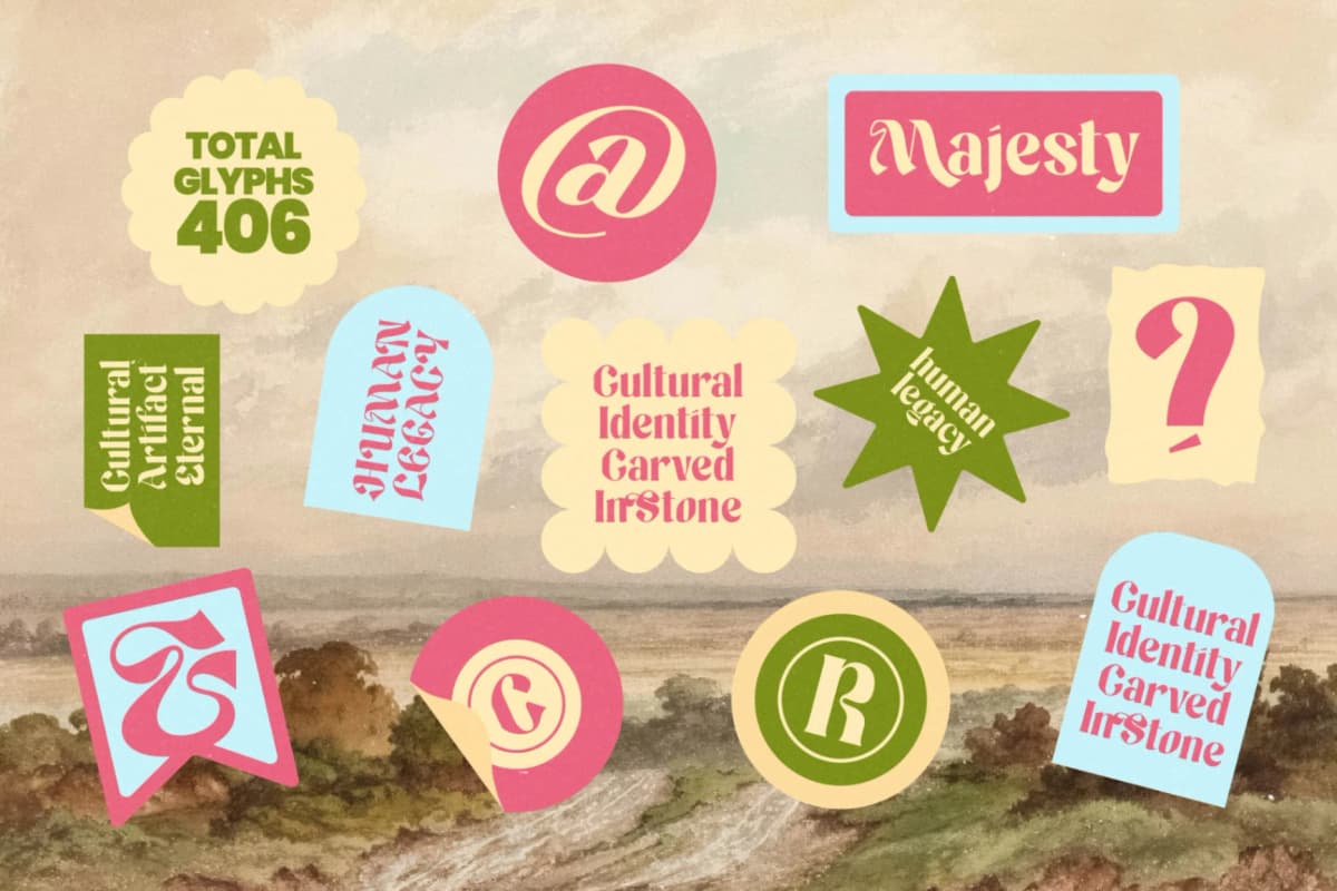 Maker Today - Modern Retro Serif Display Font font preview 3