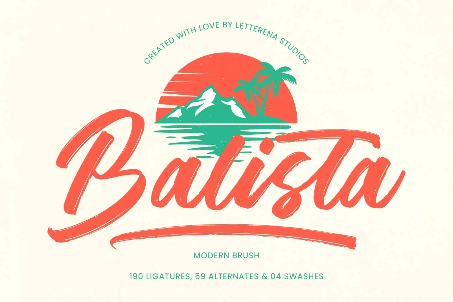 Preview of Balista - Modern Brush Font font