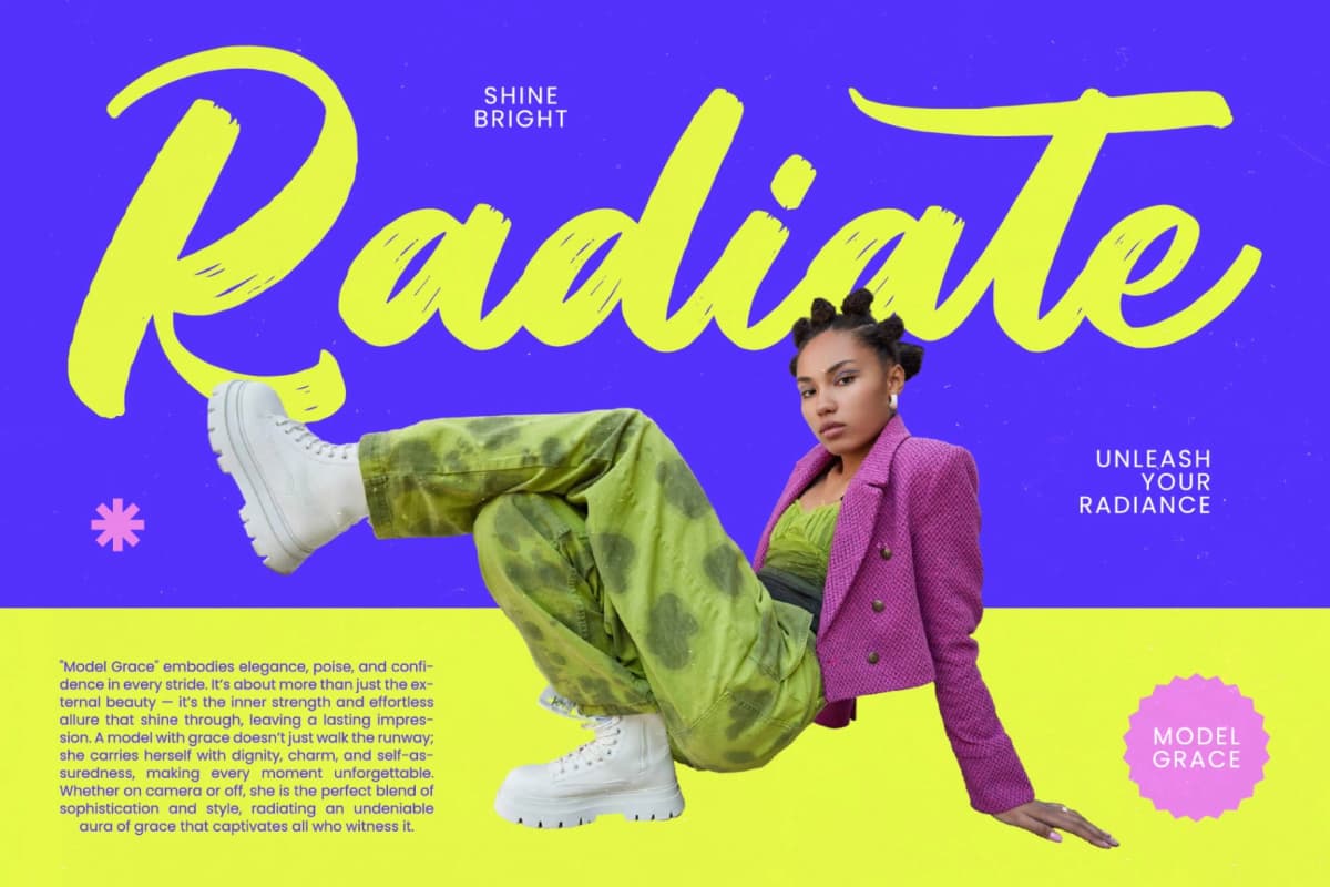 Dhaily Cluter – Bold Brush Font font preview 5