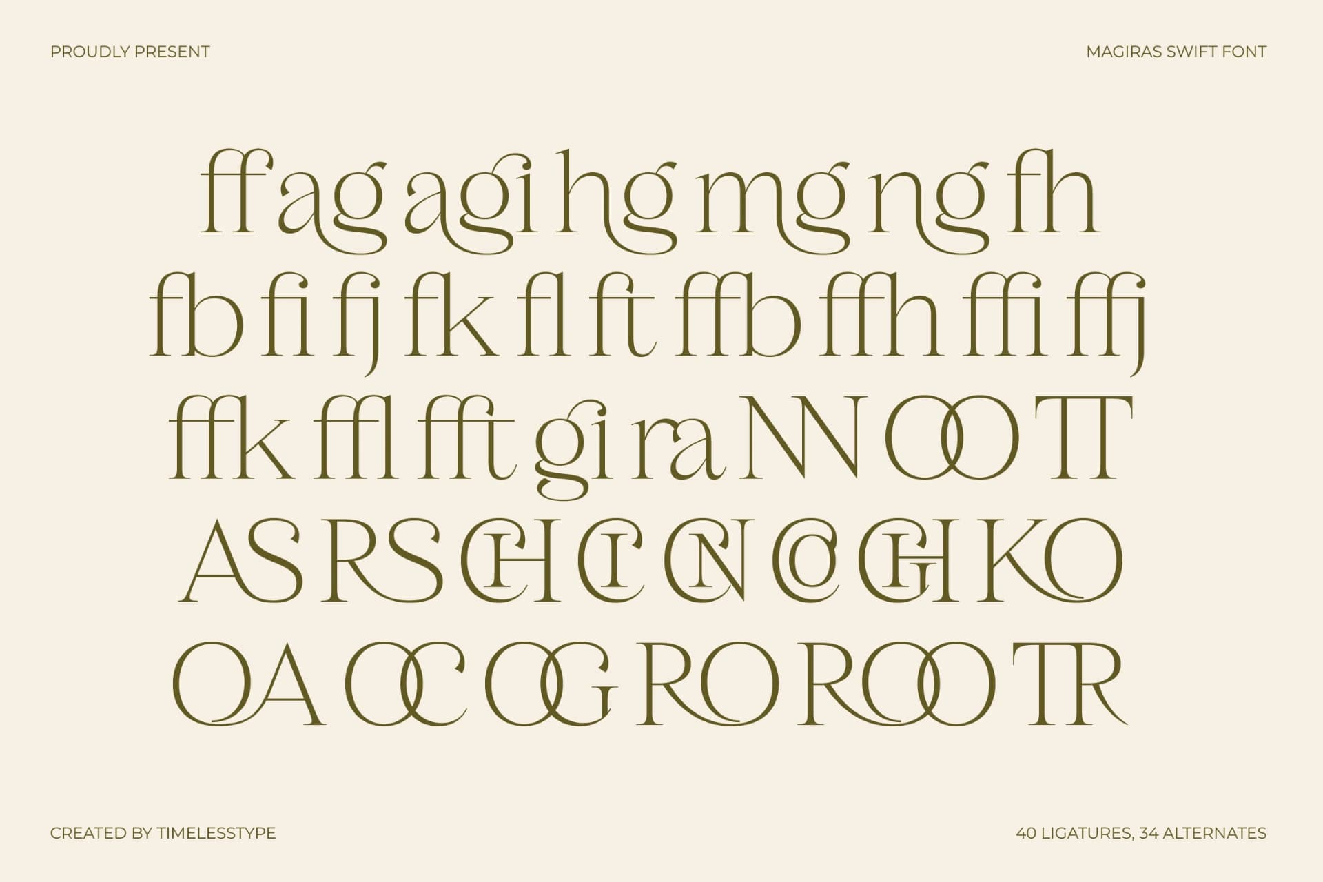 Preview 13 for Magiras Swift - Thin Serif Font