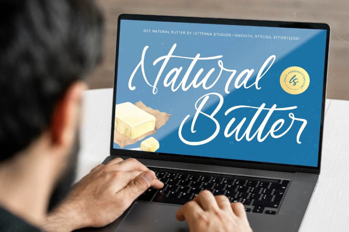 Natural Butter – Bold Handwritten Font font preview 13