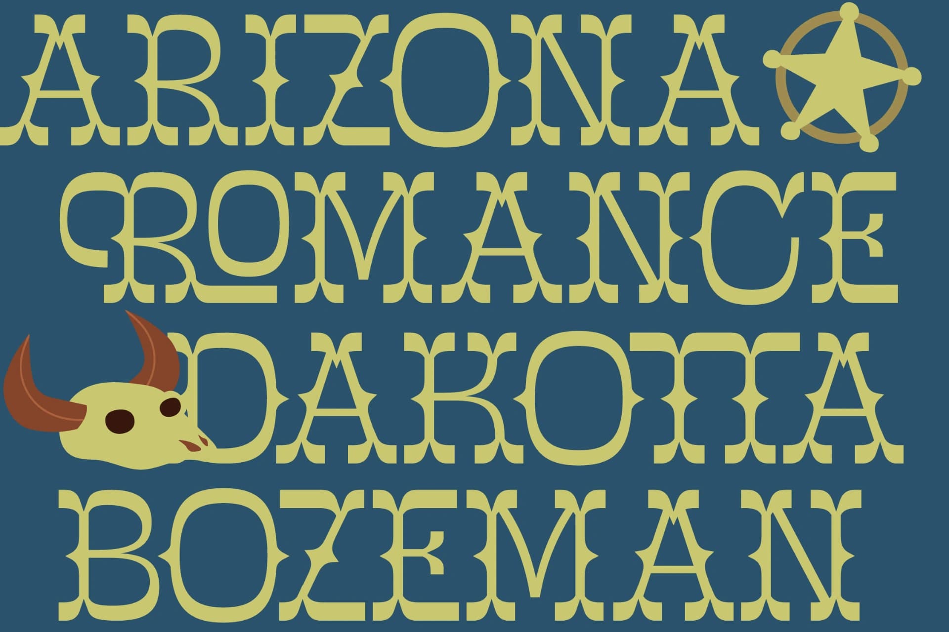 Preview 3 for Mister Cloroph - Western Vintage Font