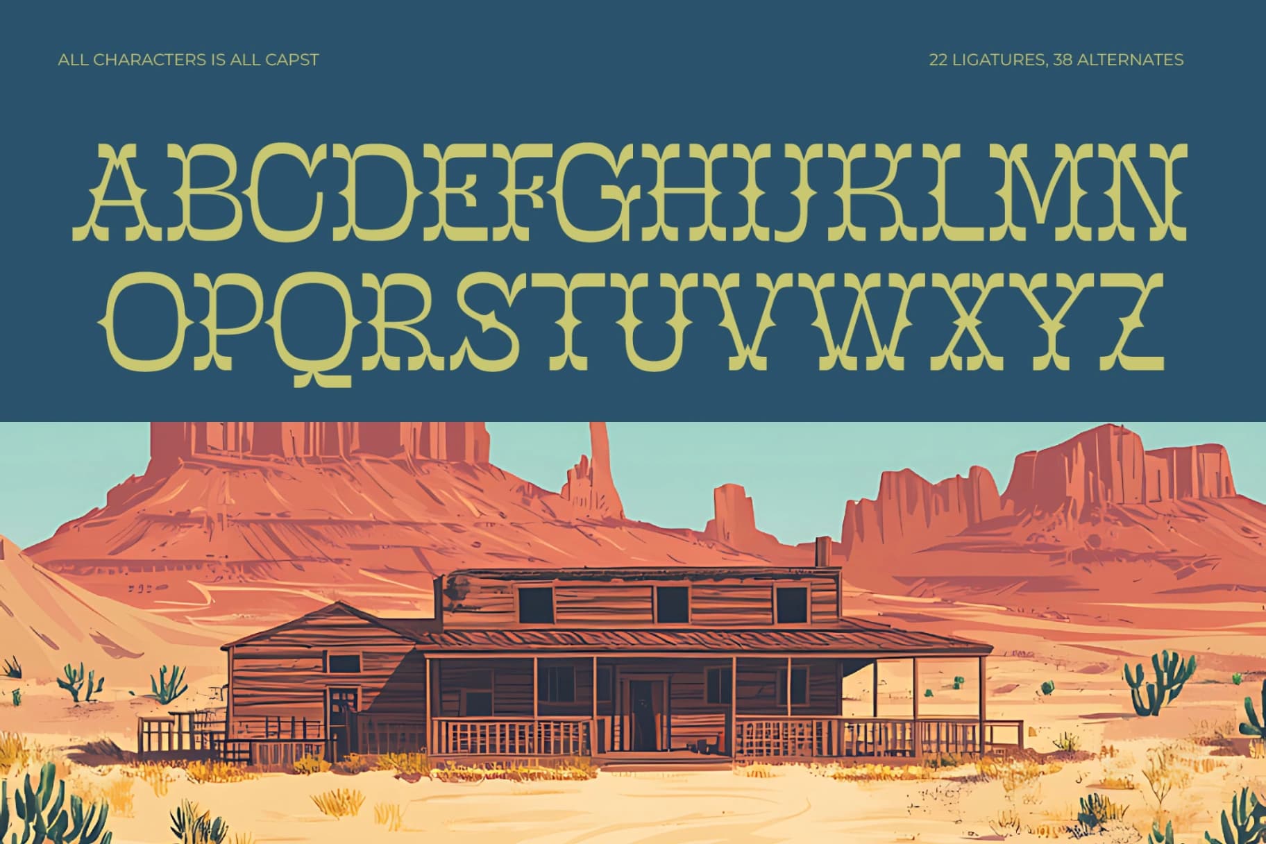 Preview 9 for Mister Cloroph - Western Vintage Font