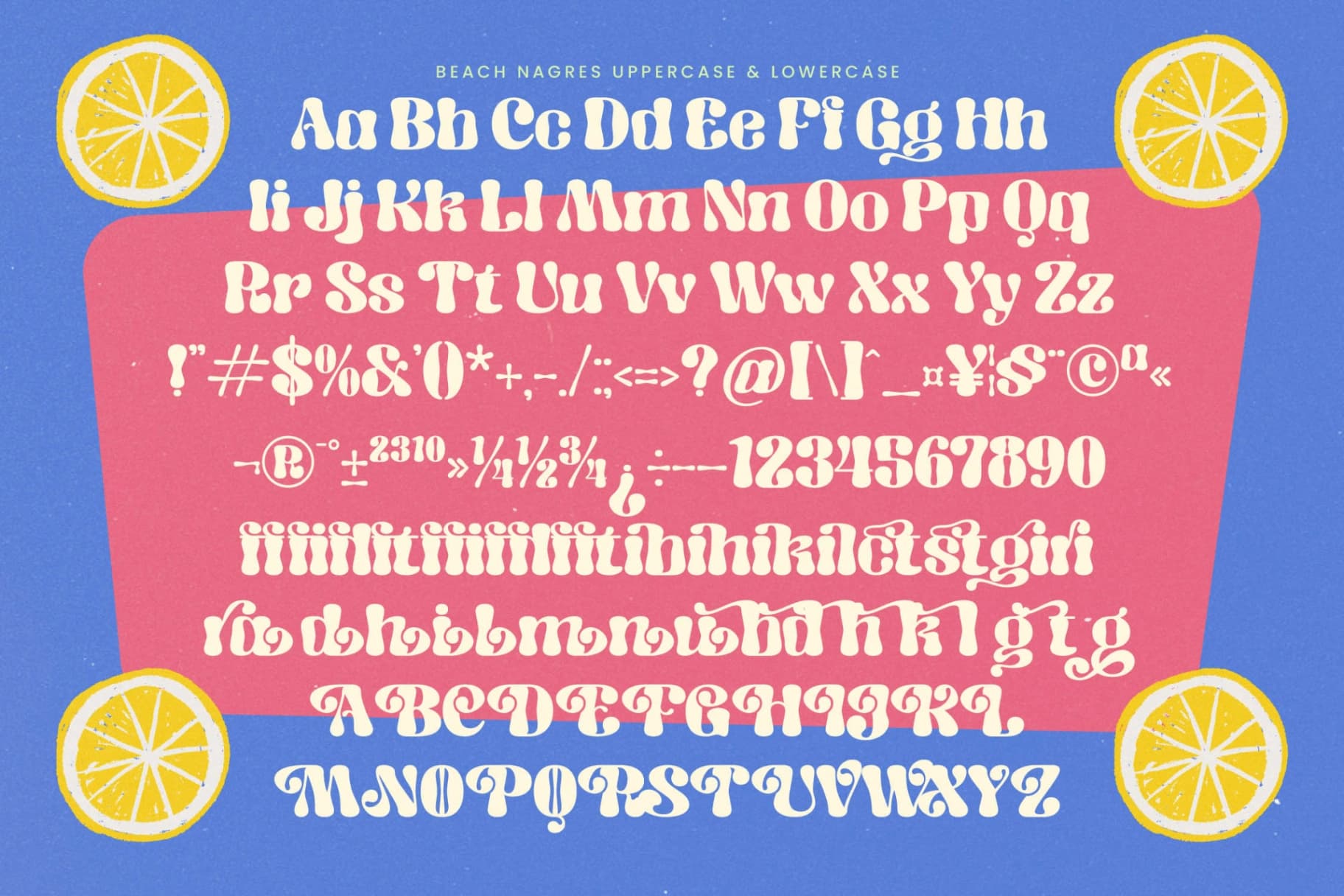 Preview 19 for Beach Nagres - Groovy Display Font