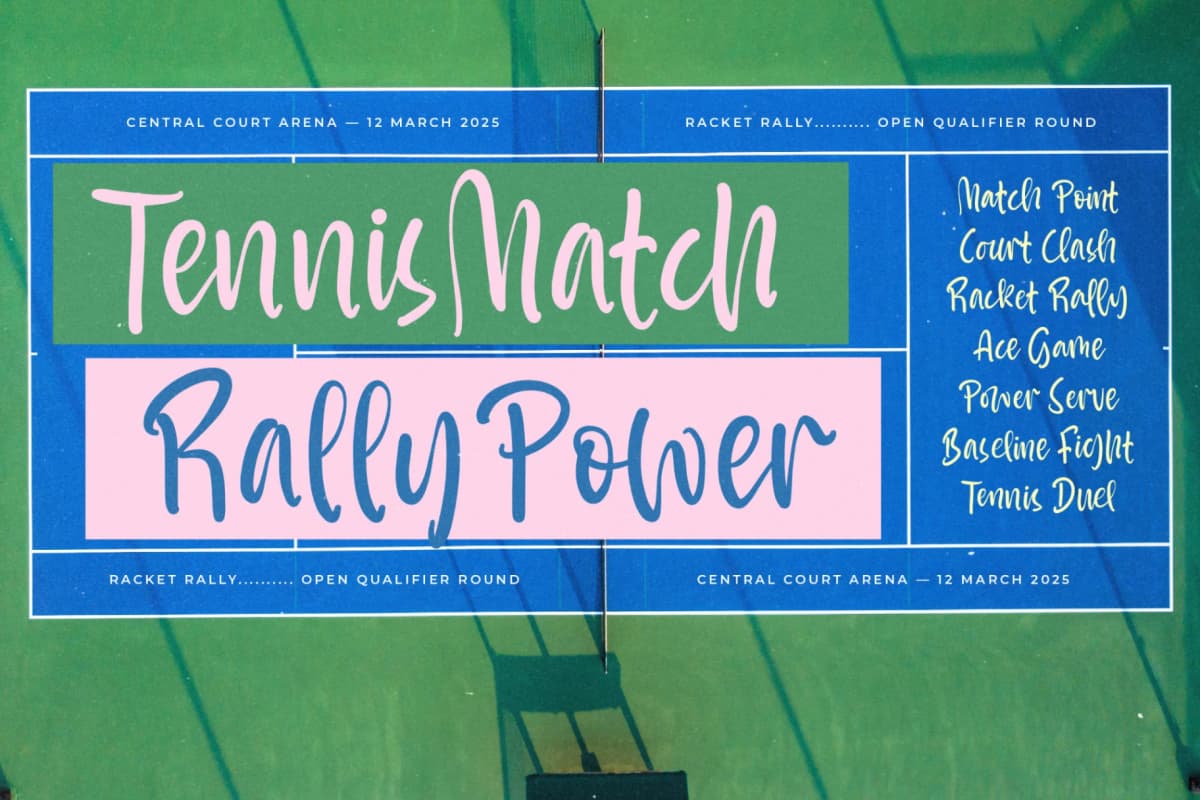 Sunyplay Peachy - Modern Handwritten Font font preview 7