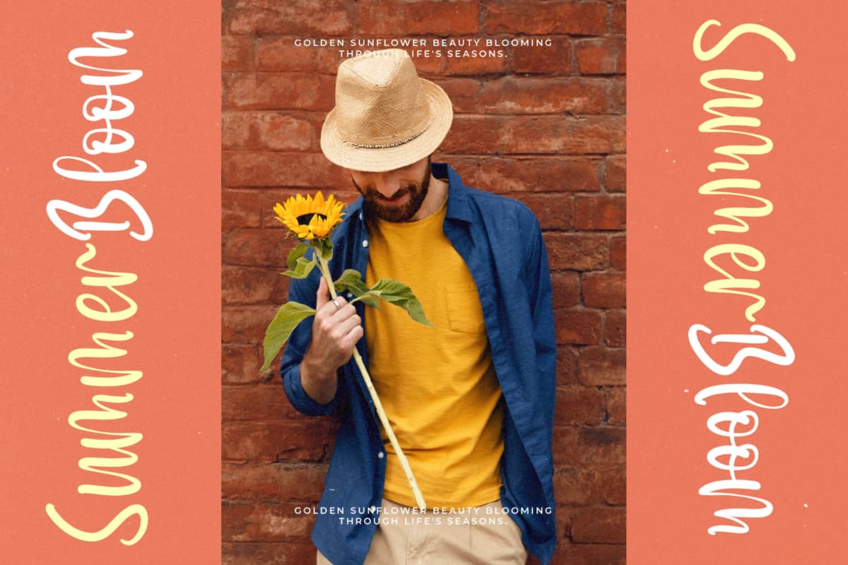 Sunyplay Peachy - Modern Handwritten Font font preview 2