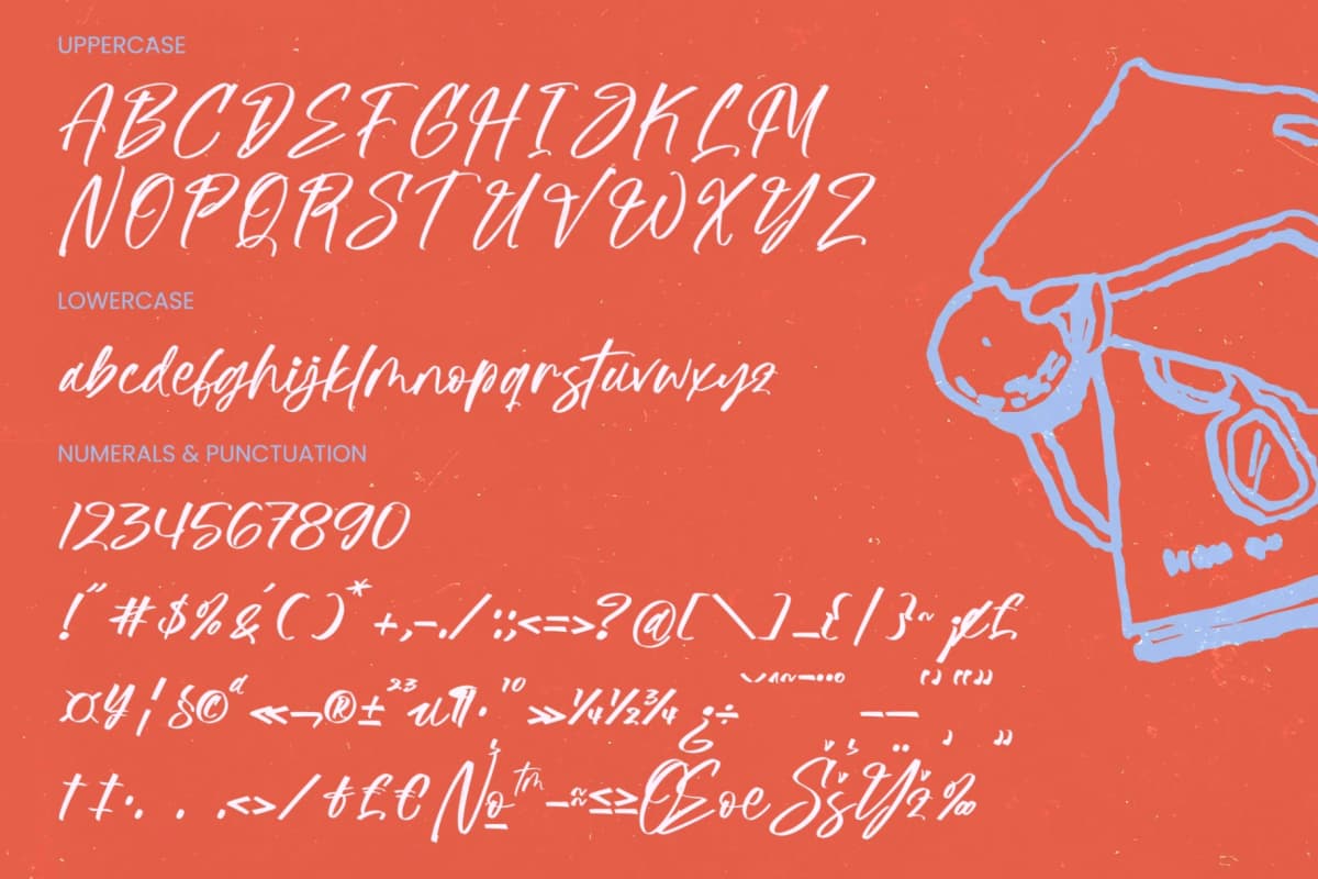 Suthel Matik - Bold Brush Font font preview 10