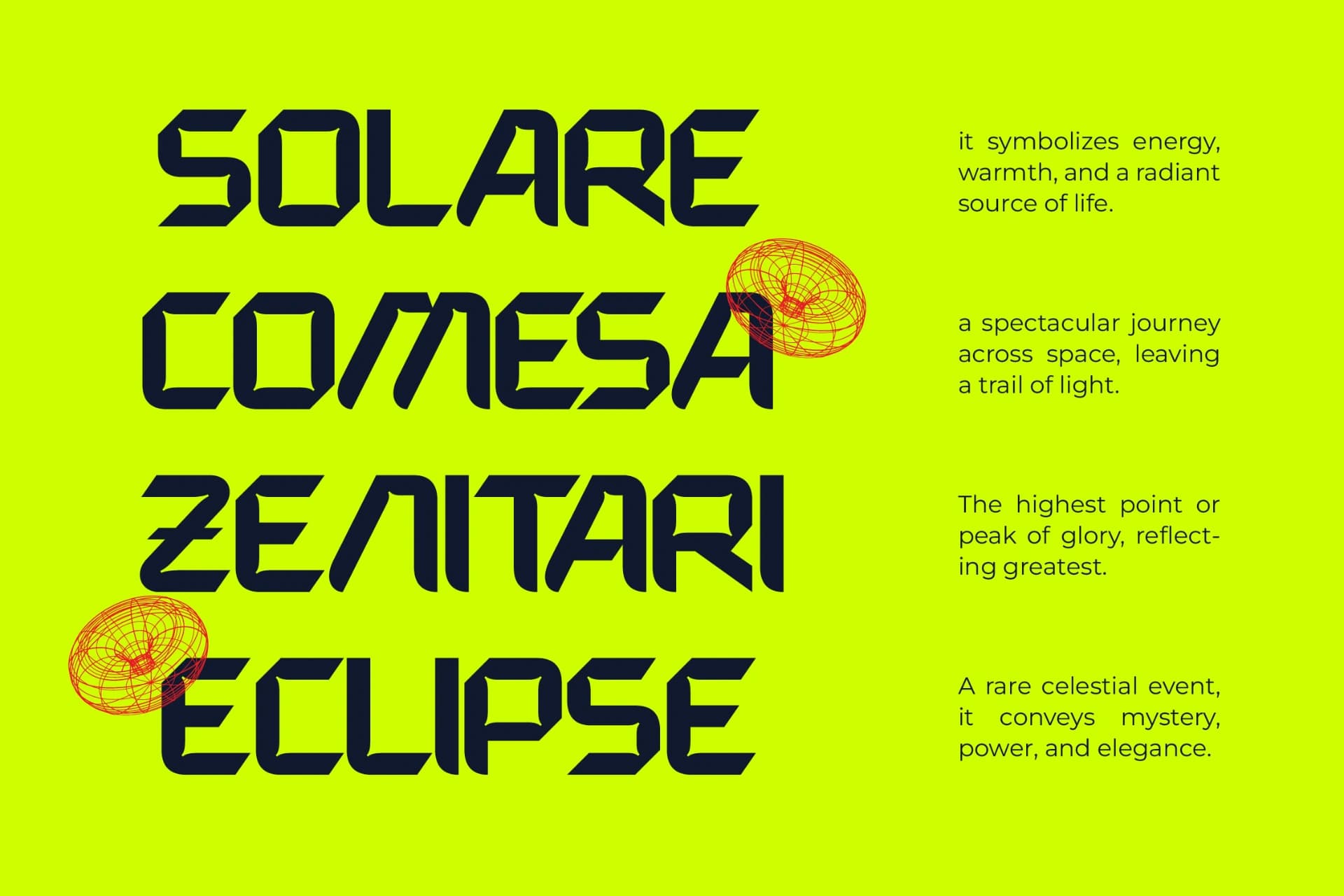 Preview 8 for Expanse Cosmic - Futuristic Sporty Display Font