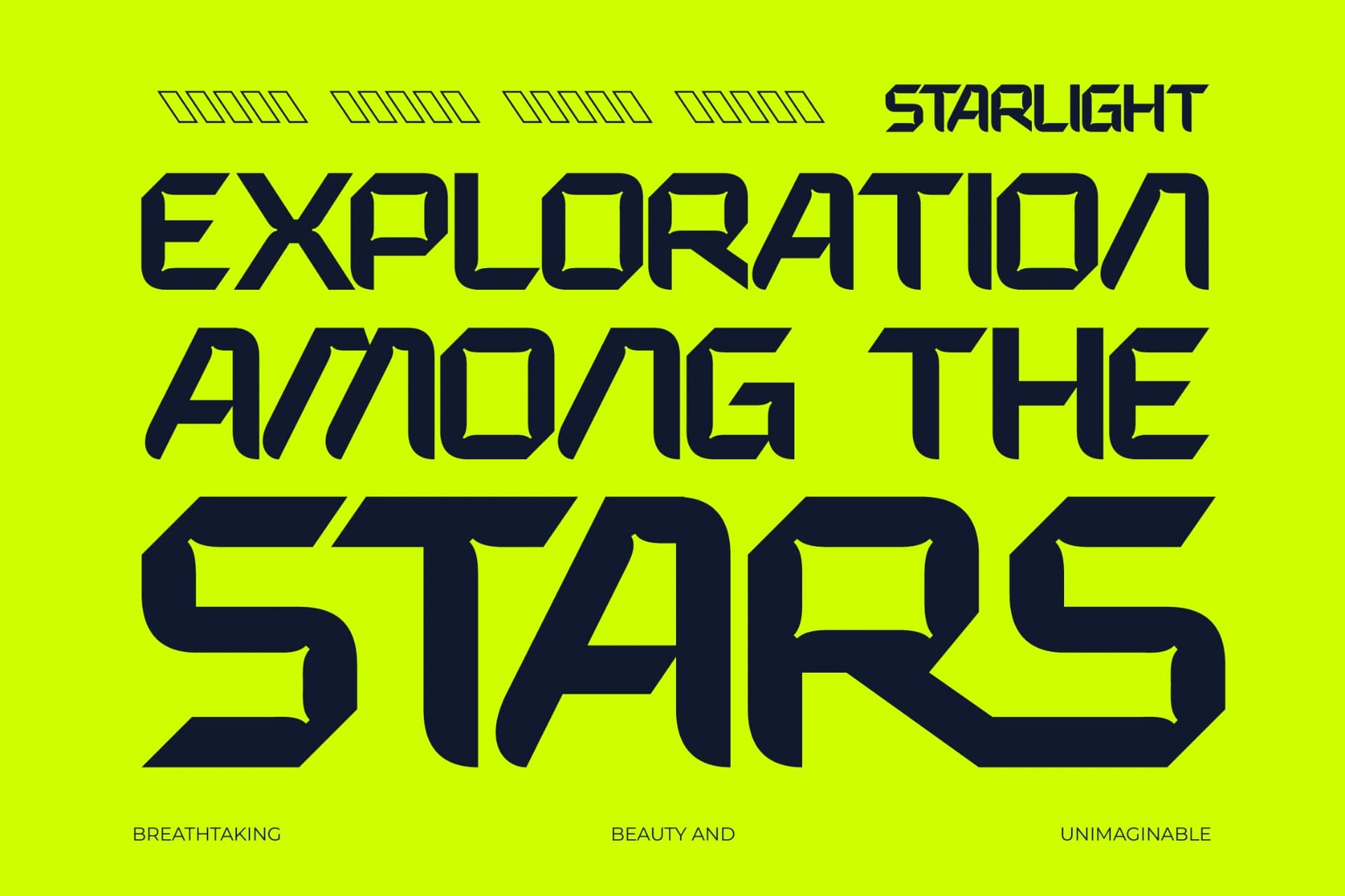 Preview 4 for Expanse Cosmic - Futuristic Sporty Display Font
