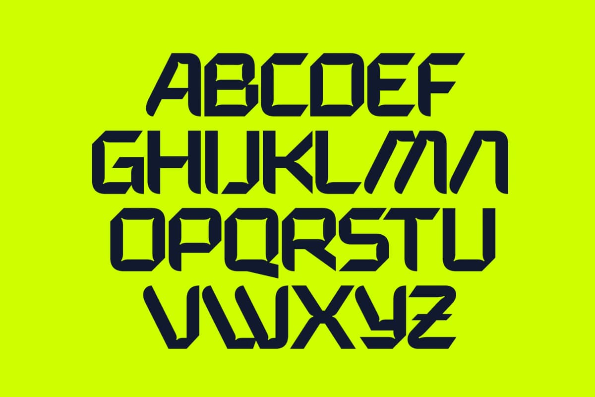Preview 18 for Expanse Cosmic - Futuristic Sporty Display Font
