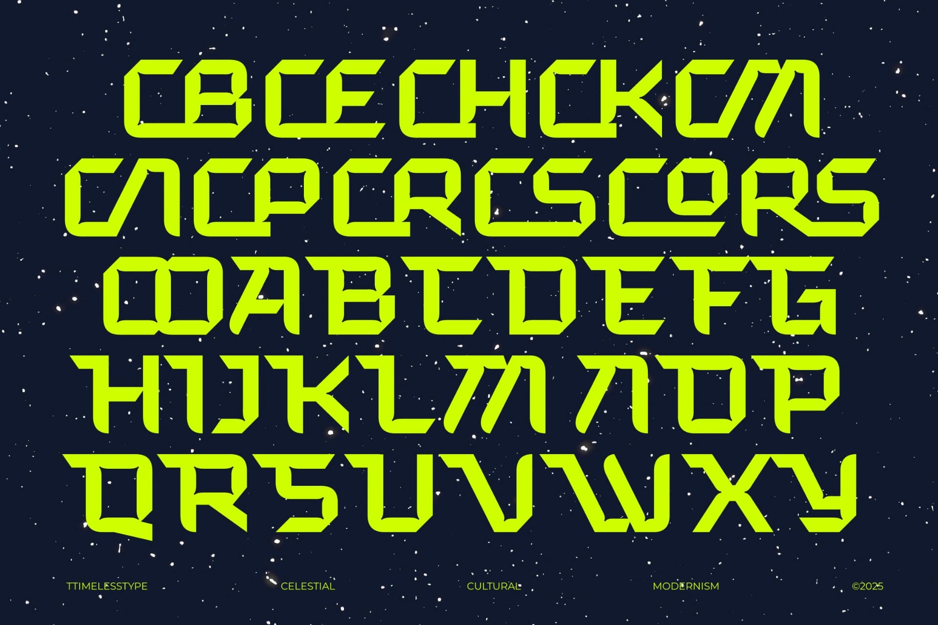 Preview 17 for Expanse Cosmic - Futuristic Sporty Display Font