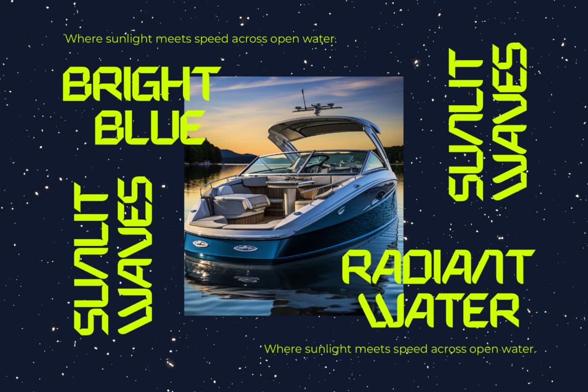 Preview 11 for Expanse Cosmic - Futuristic Sporty Display Font
