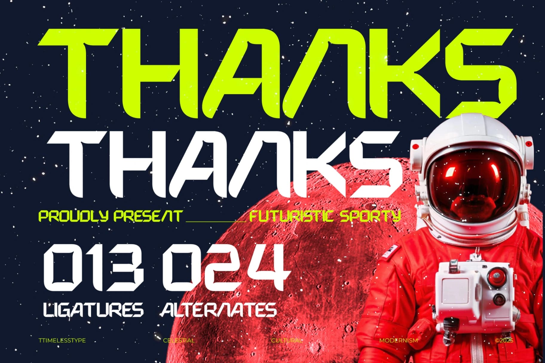 Preview 20 for Expanse Cosmic - Futuristic Sporty Display Font
