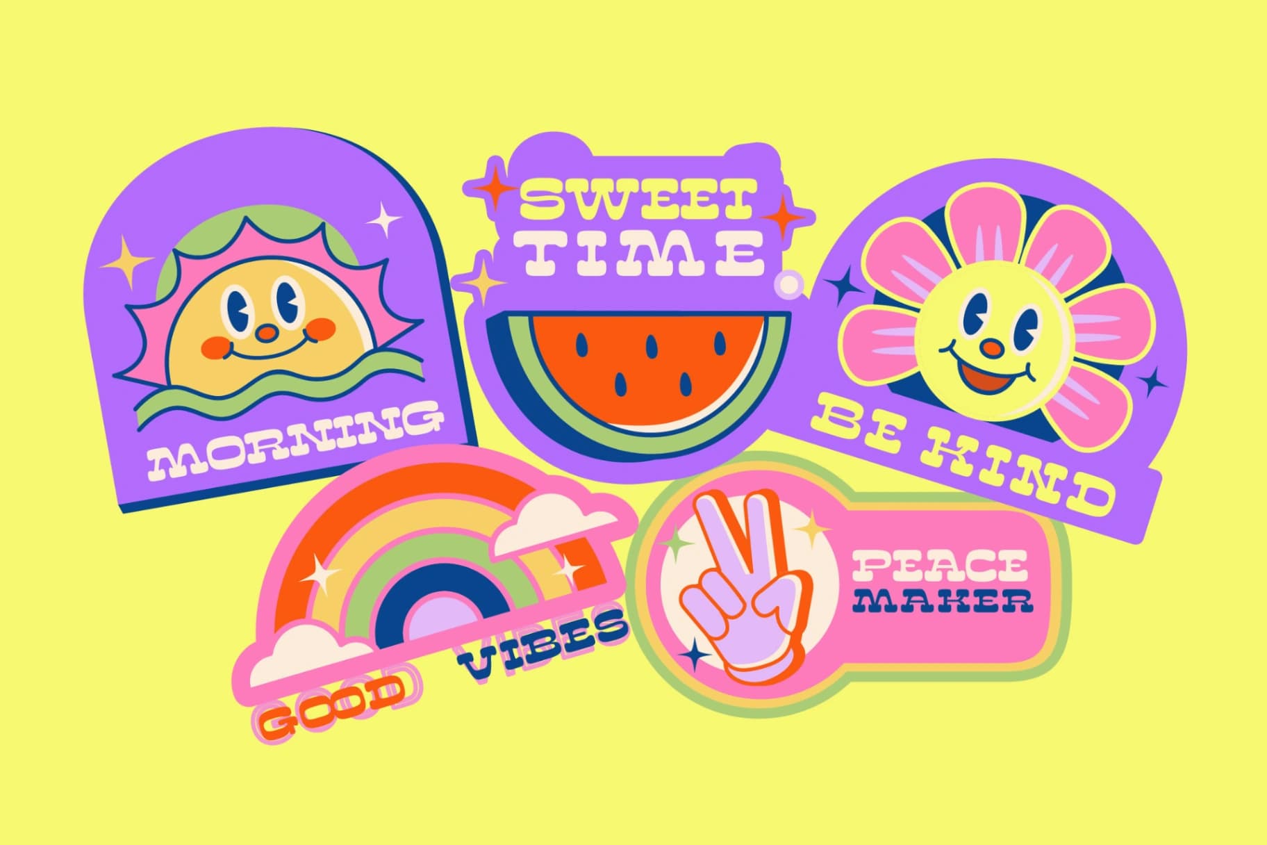 Preview 2 for Sunny Groovy - Display Groovy Font