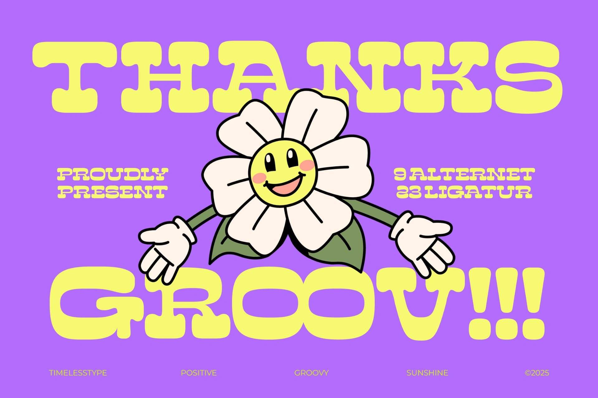 Preview 20 for Sunny Groovy - Display Groovy Font