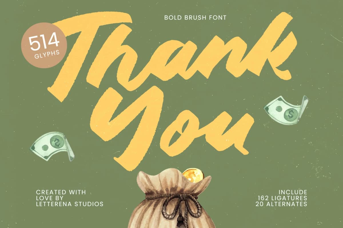 Preview 20 for Milion State – Bold Brush Font