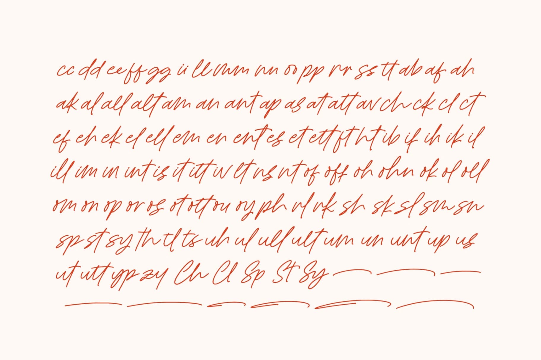 Preview 17 for Royal Spark - Handwritten Ink Font