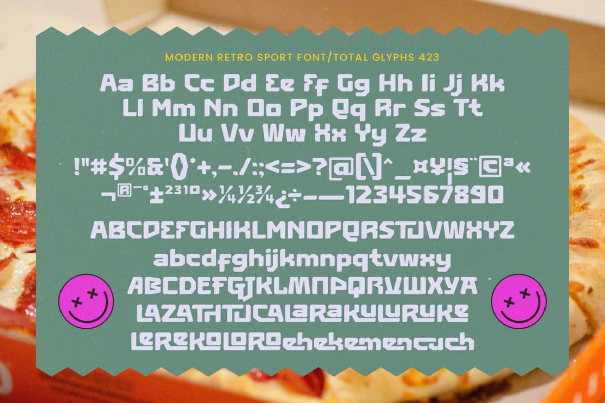 Sporty Youth - Modern Retro Sport Font font preview 19