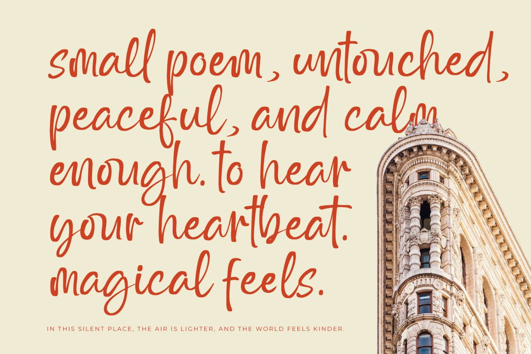 Preview 7 for Outline Delighta – Aesthetic Handwritten Font