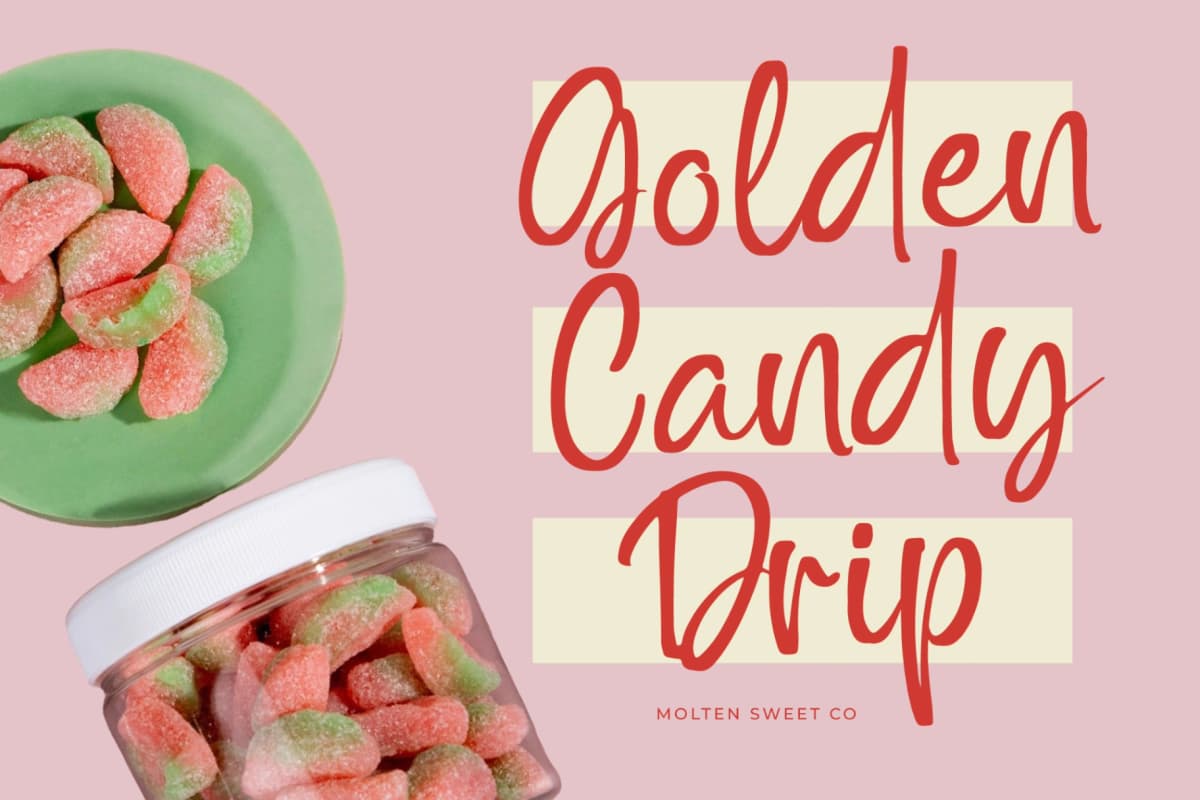 Outline Delighta – Aesthetic Handwritten Font font preview 16
