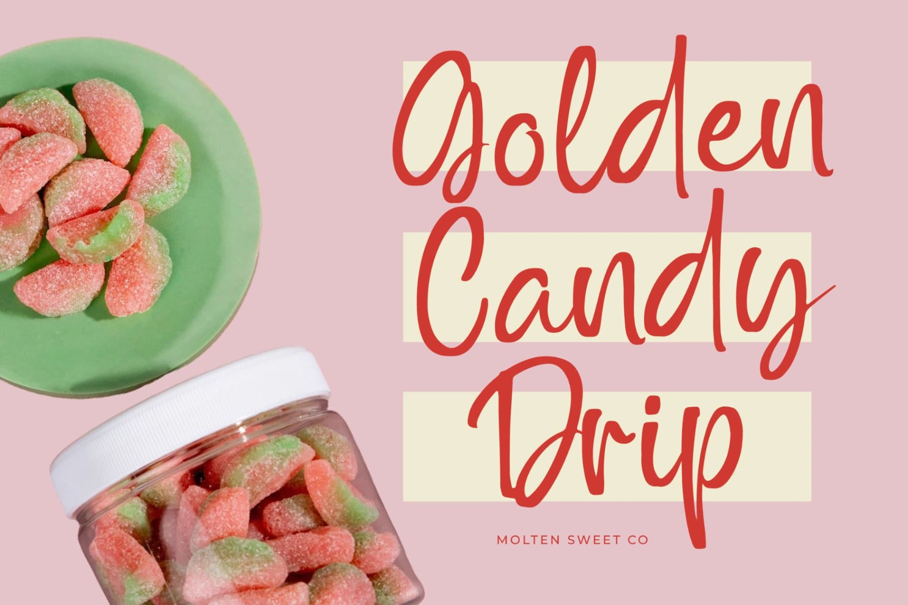 Preview 16 for Outline Delighta – Aesthetic Handwritten Font