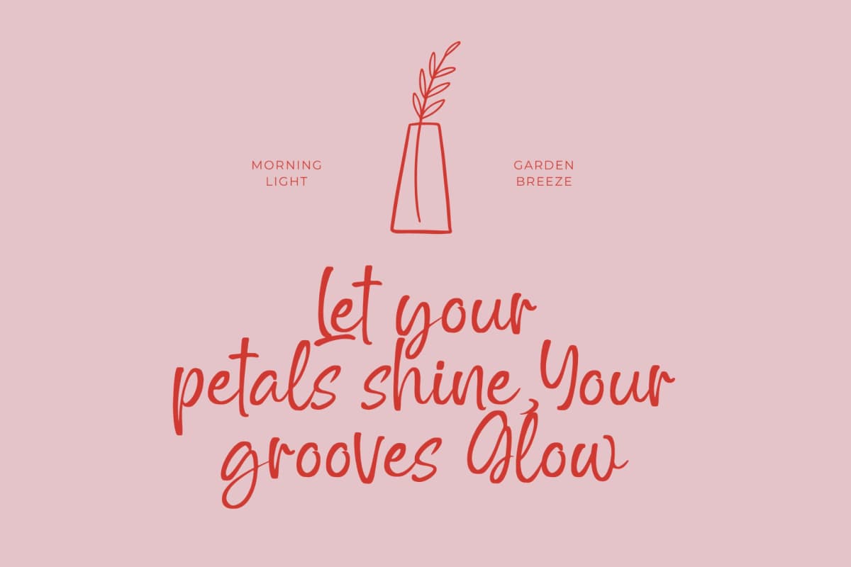 Preview 6 for Outline Delighta – Aesthetic Handwritten Font