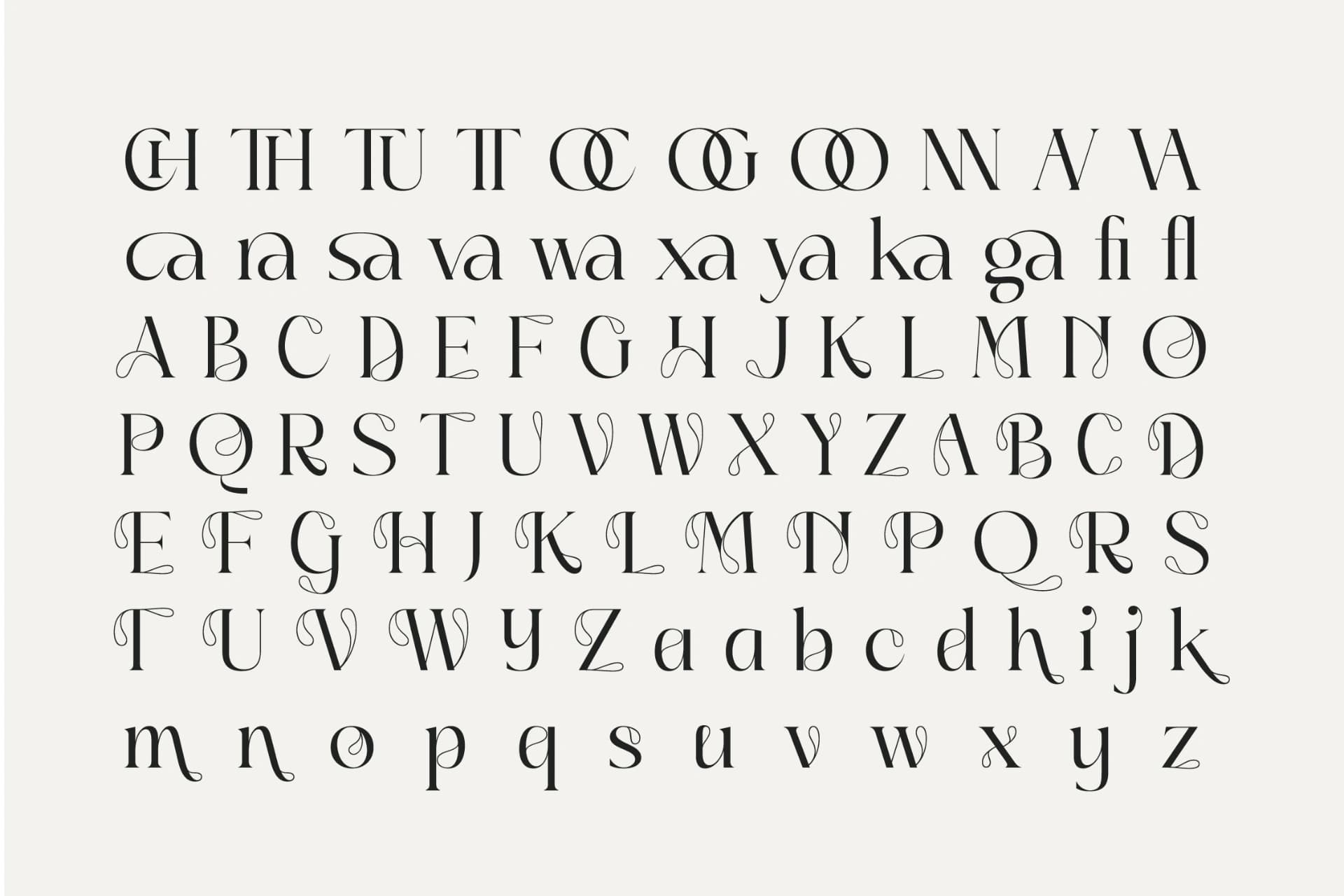 Preview 17 for Sainer Bagora - Modern Serif Typeface