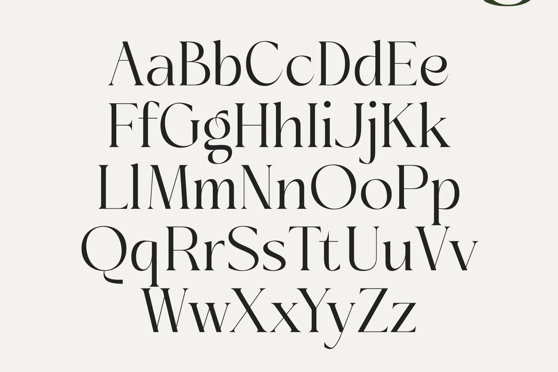 Preview 13 for Sainer Bagora - Modern Serif Typeface