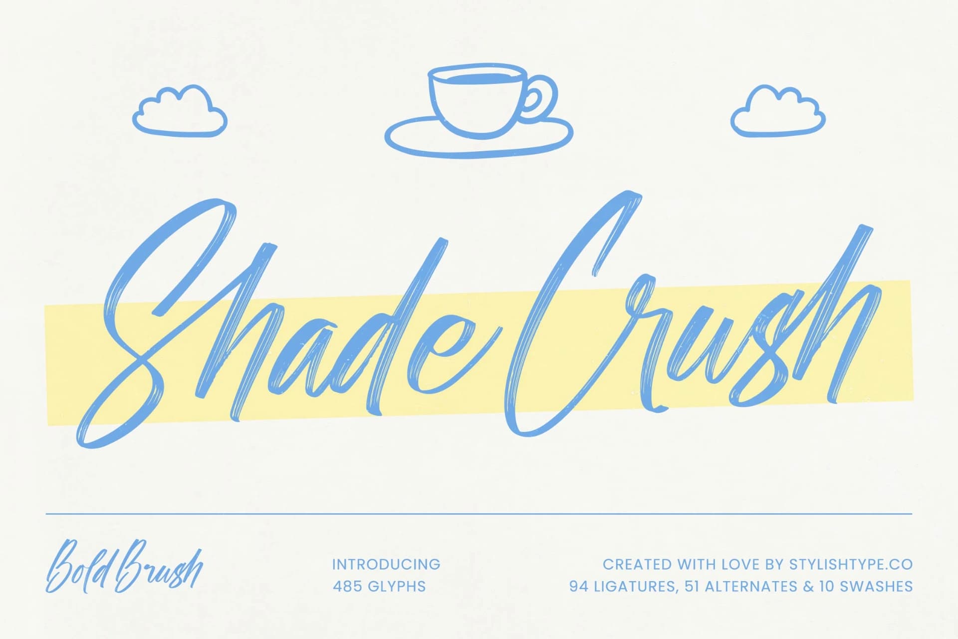Preview of Shade Crush - Bold Brush Font font