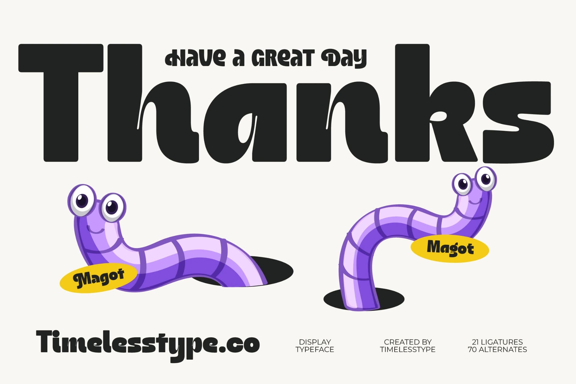 Preview 20 for Magot - Groovy Display Typeface