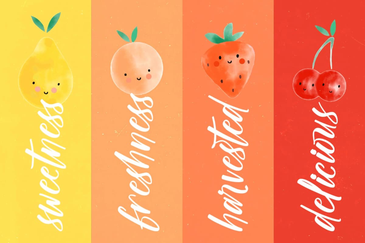 Biteful Market - Modern Brush Font font preview 10