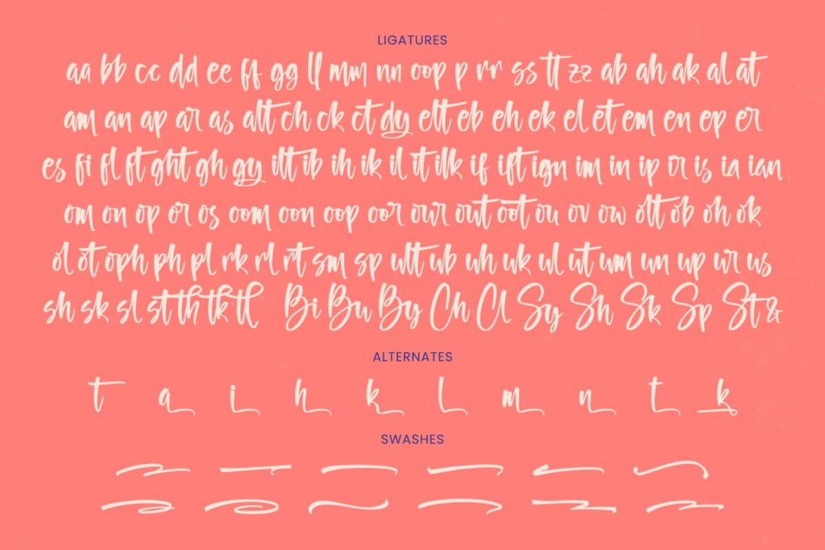 Preview 19 for Butany Smooth - Modern Brush Font