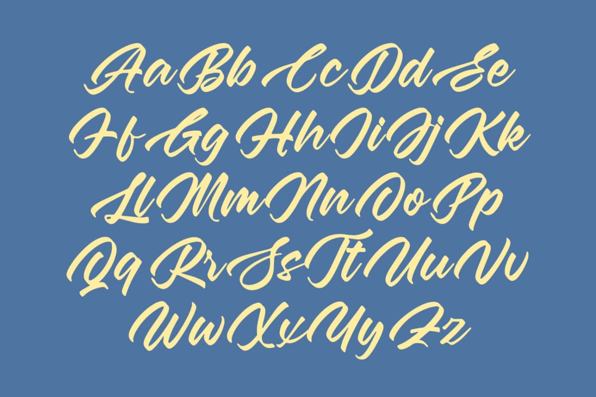 Aretlar Eraghes – Bold Calligraphy Font Type font preview 13