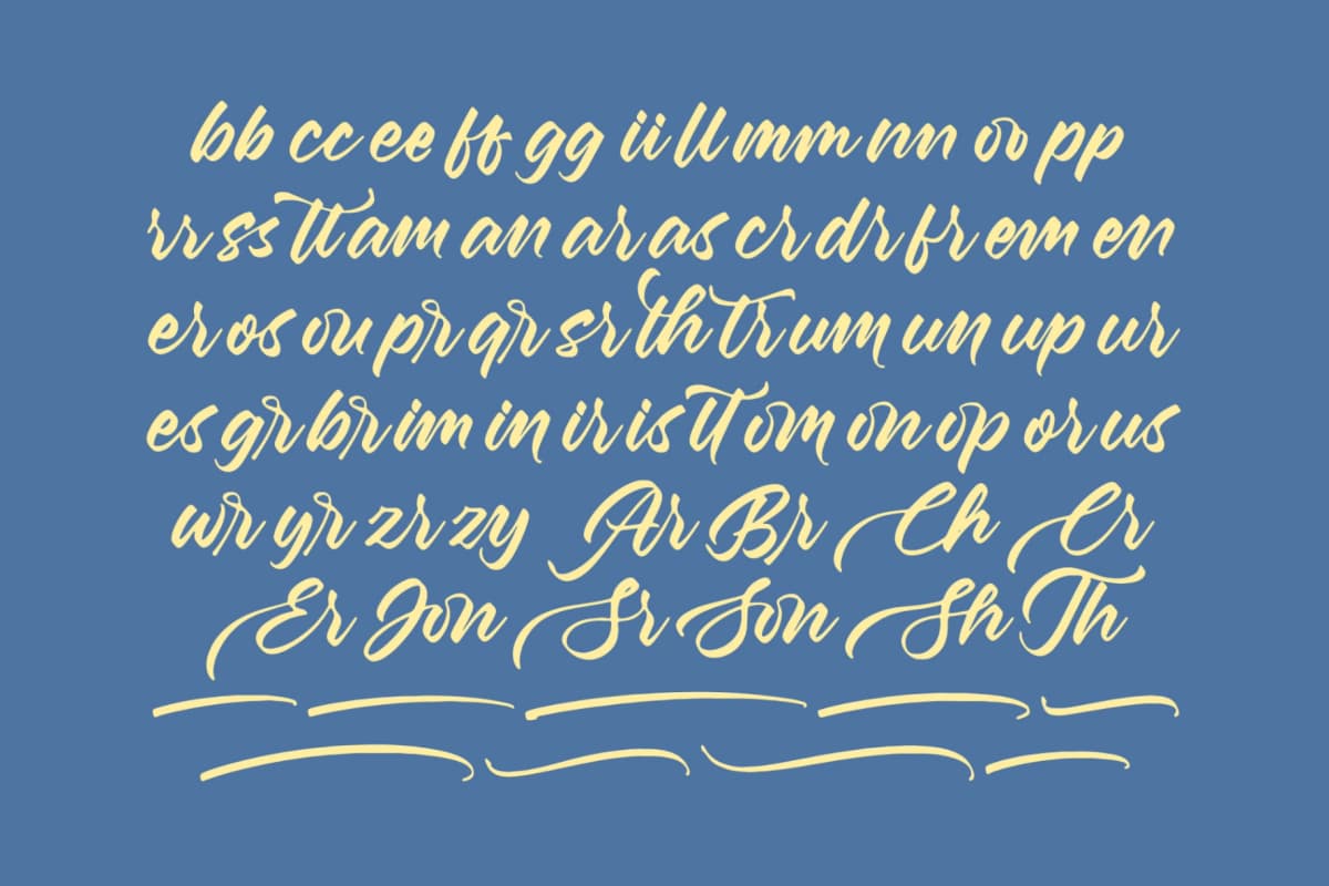 Aretlar Eraghes – Bold Calligraphy Font Type font preview 17