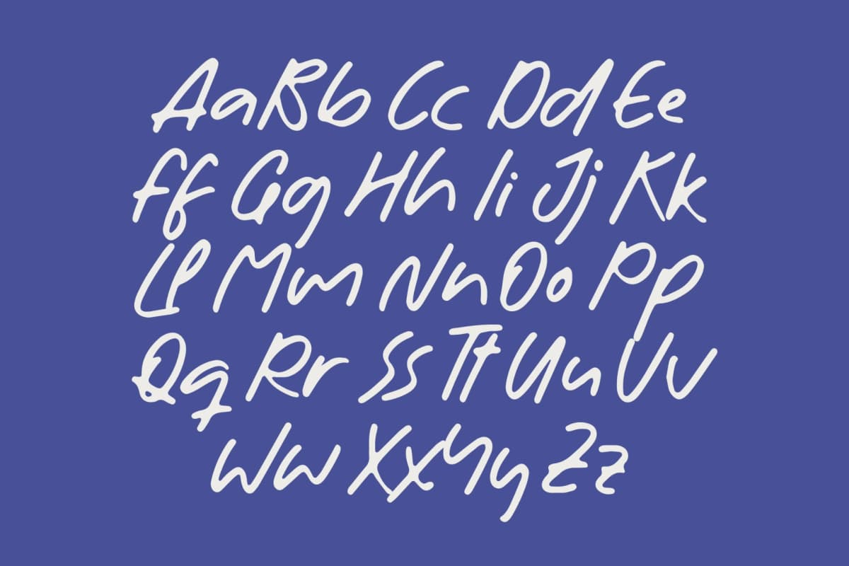 Meadow Yesterdream - Sticky Notes Font Type font preview 16