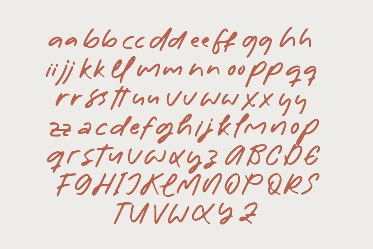 Meadow Yesterdream - Sticky Notes Font Type font preview 17