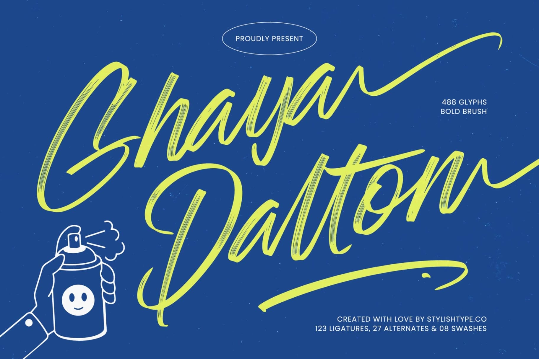 Preview 1 for Ghaya Dalton - Bold Brush Font