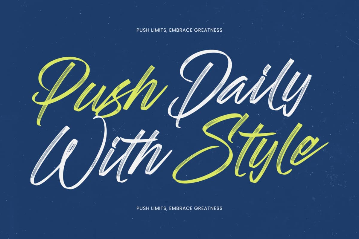 Preview 4 for Ghaya Dalton - Bold Brush Font