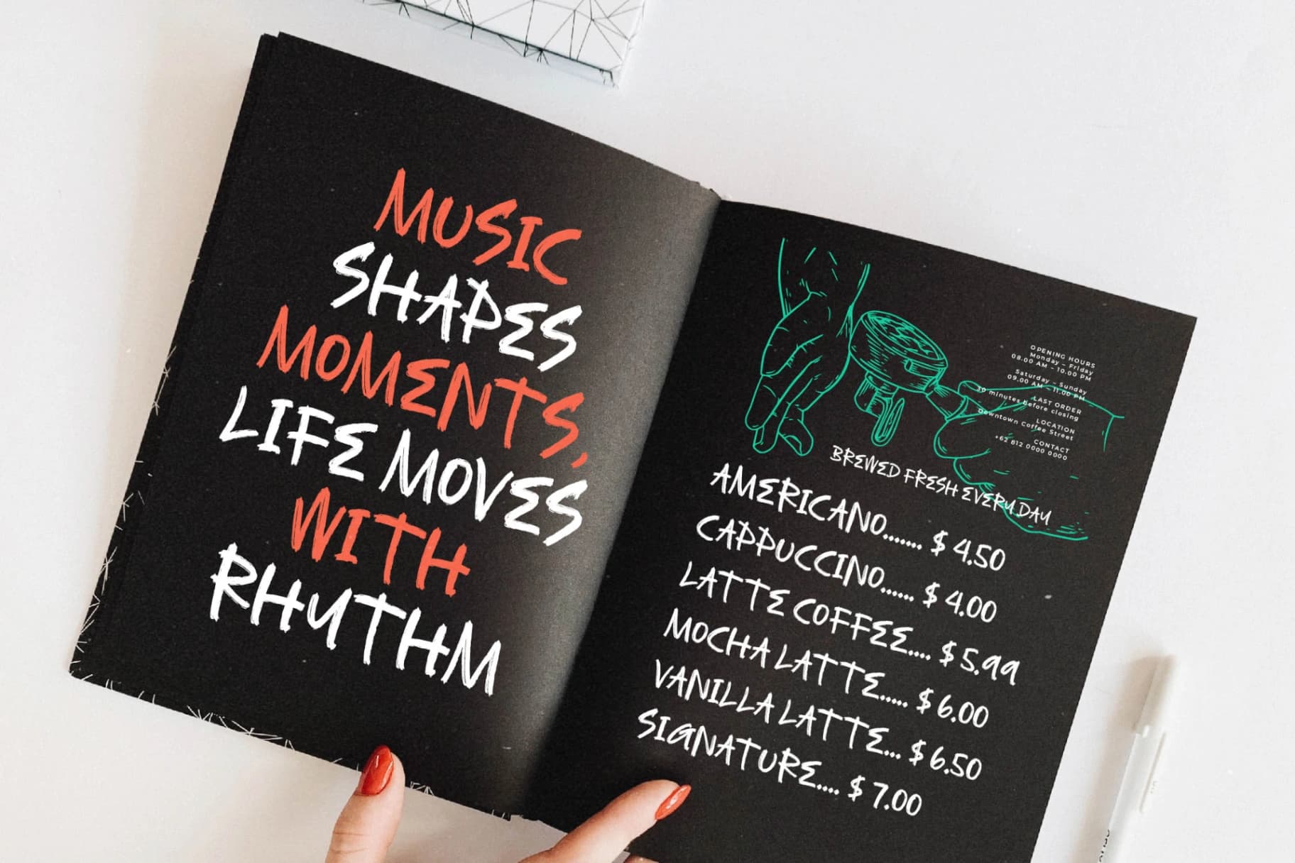 Preview 2 for Asphalt Grunge - Modern Handbrush Font