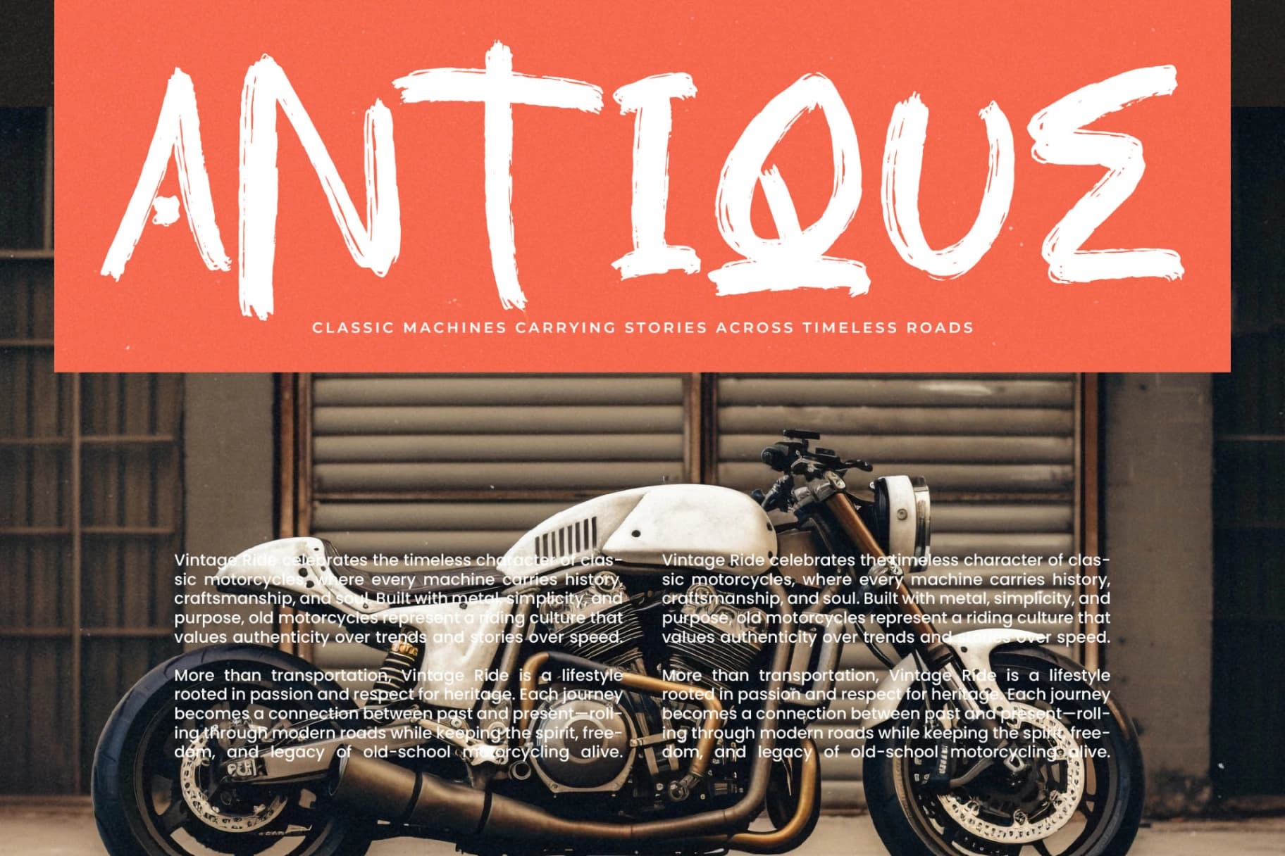 Preview 6 for Asphalt Grunge - Modern Handbrush Font