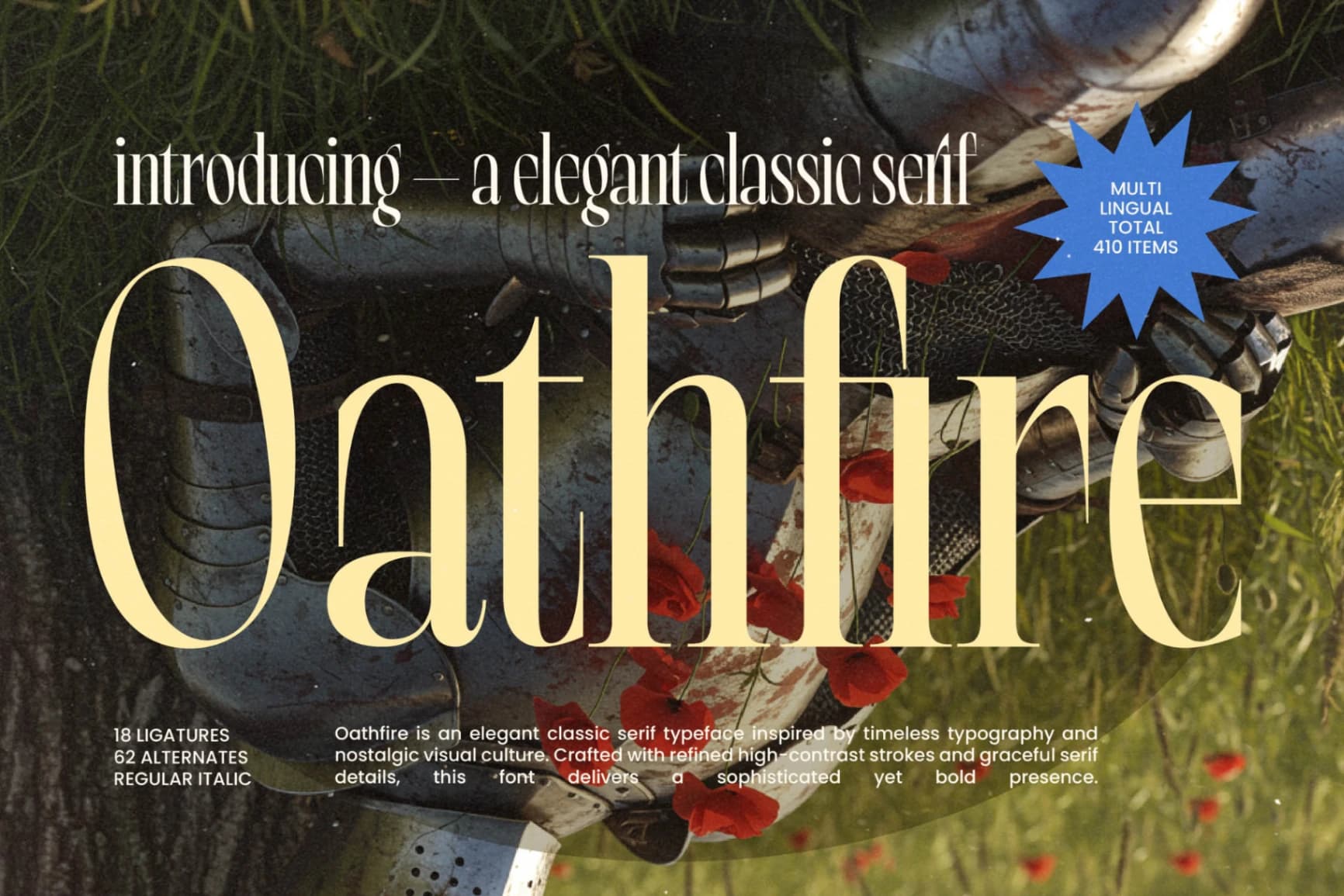 Preview 1 for Oathfire - Elegant Classic Serif