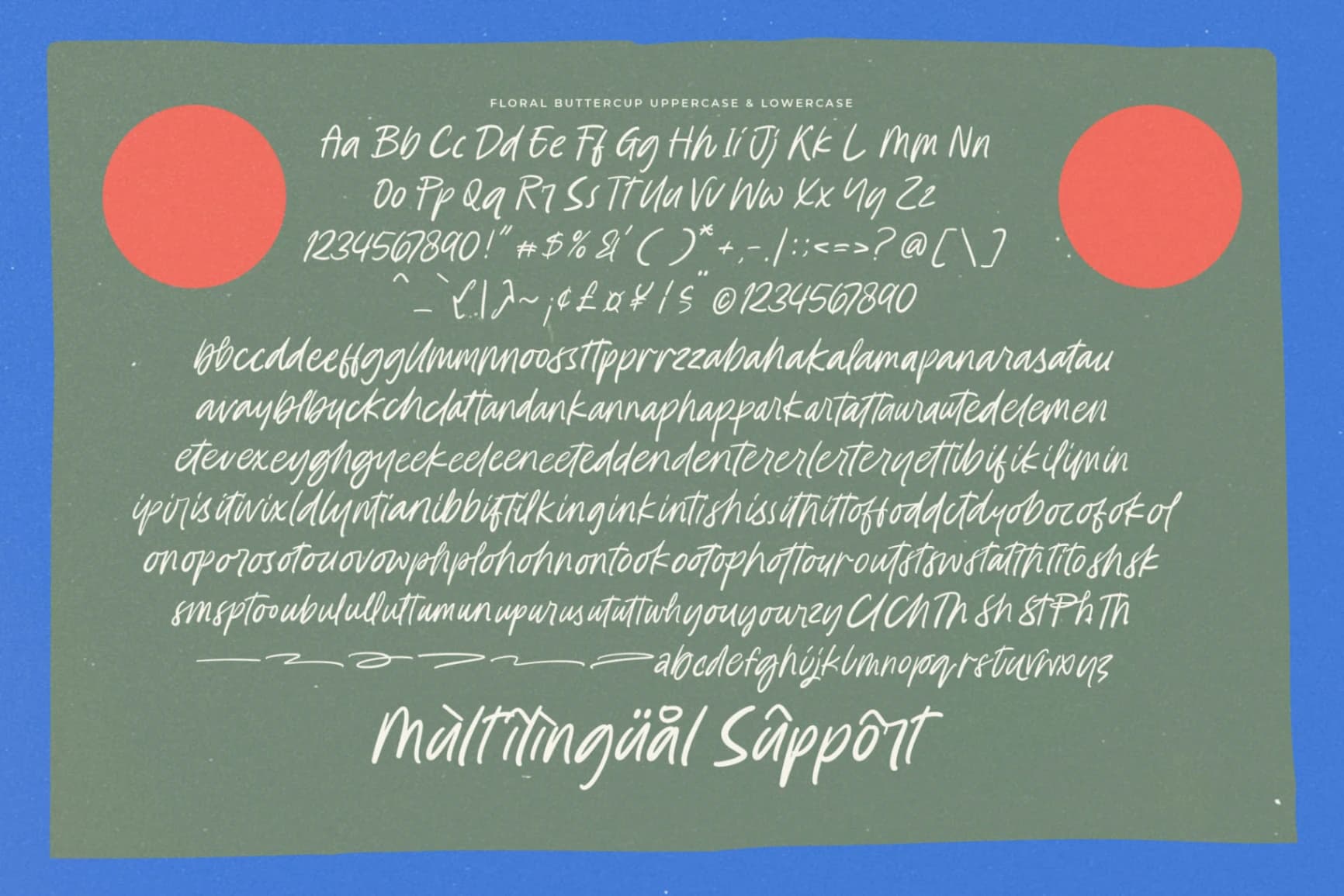 Preview 19 for Floral Buttercup - Modern Handwritten Font