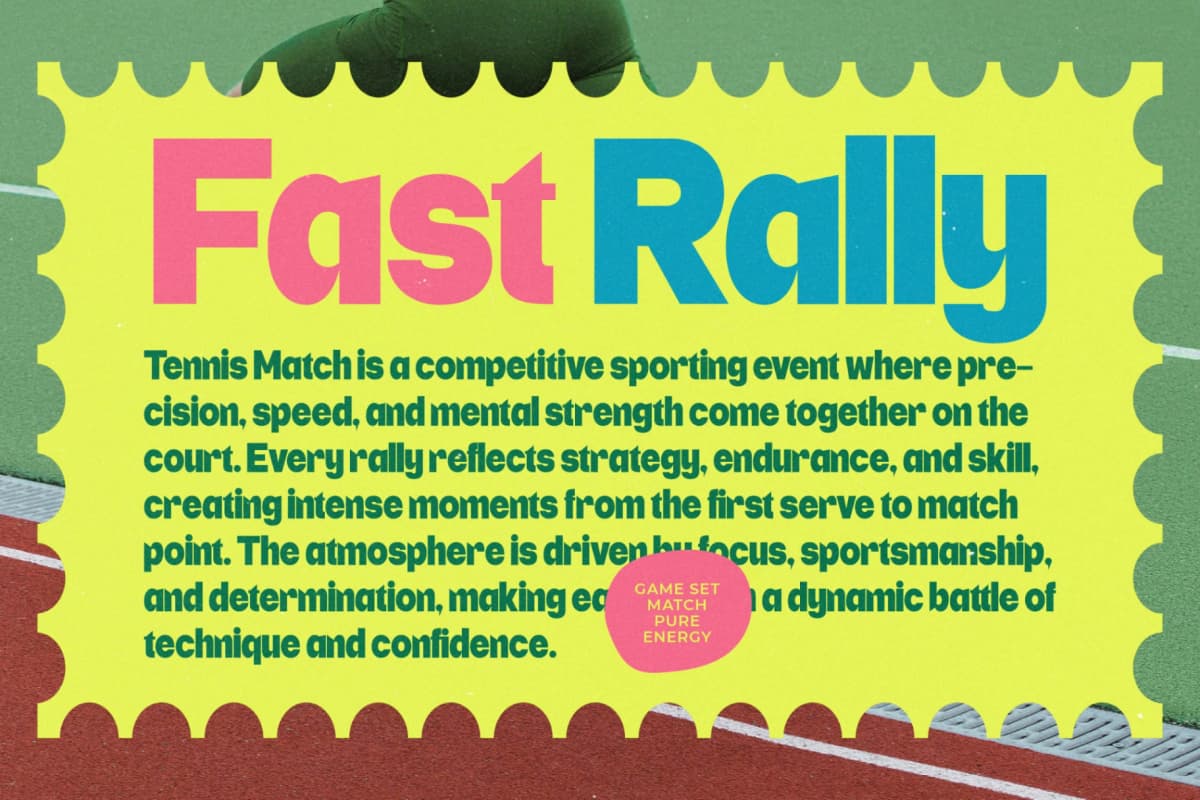 EightStar - Playful Modern Display Sans font preview 9