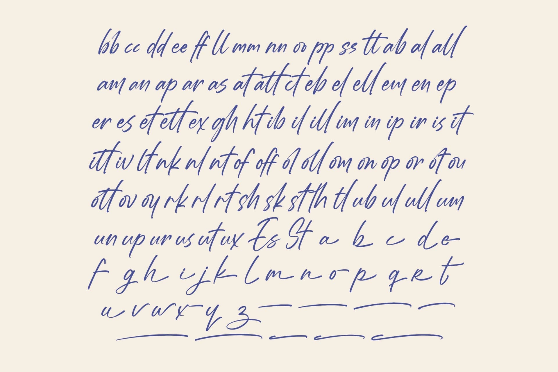 Preview 17 for Estone Dreamwell – Elegant Script Font