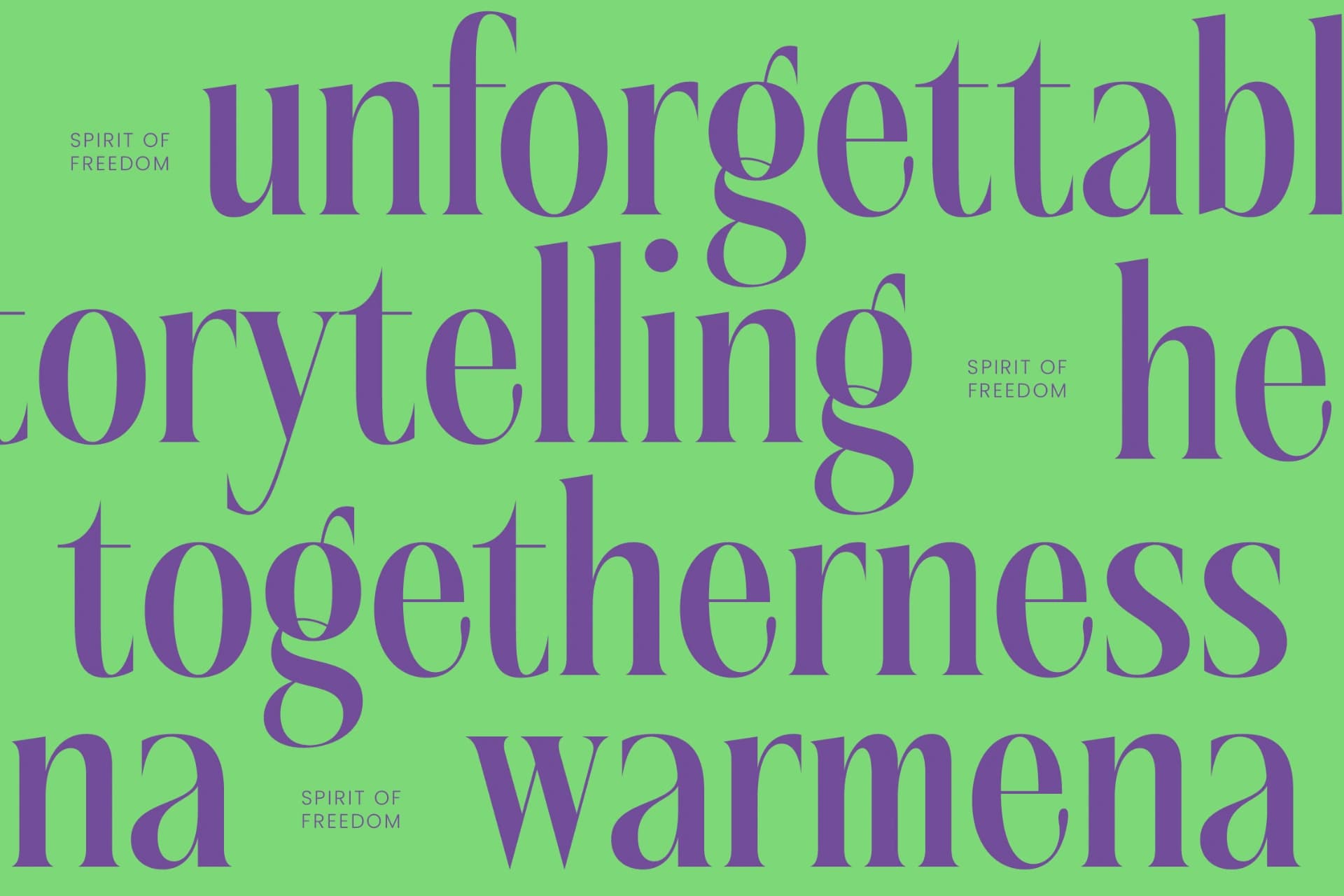 Preview 2 for Kushers - Serif Display Typeface