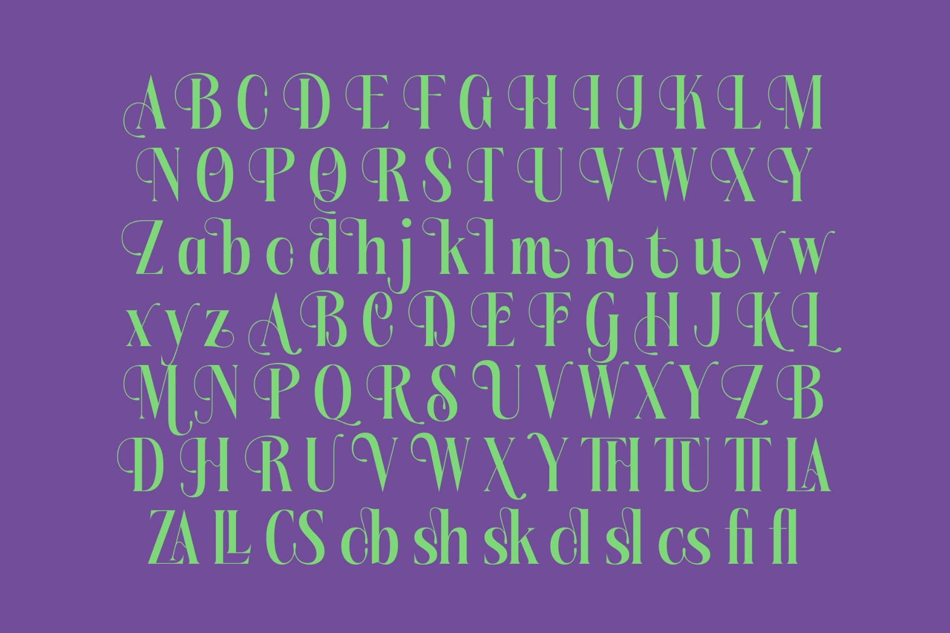 Preview 17 for Kushers - Serif Display Typeface
