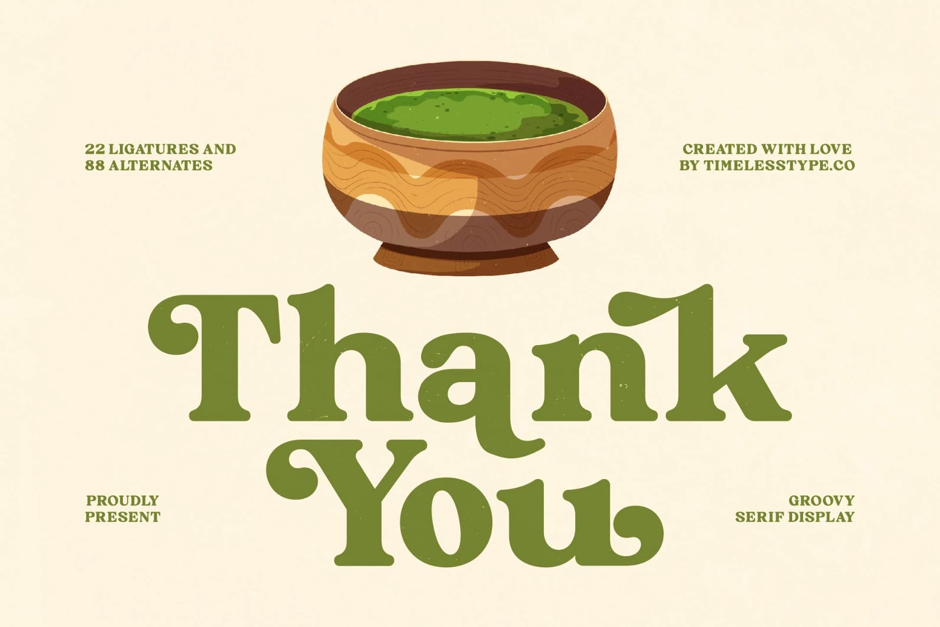 Preview 20 for Matcha Holiks - Groovy Serif Display